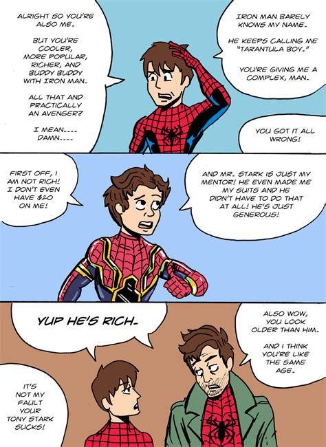 The man said getting up from the car. . Spiderman crossover fanfiction